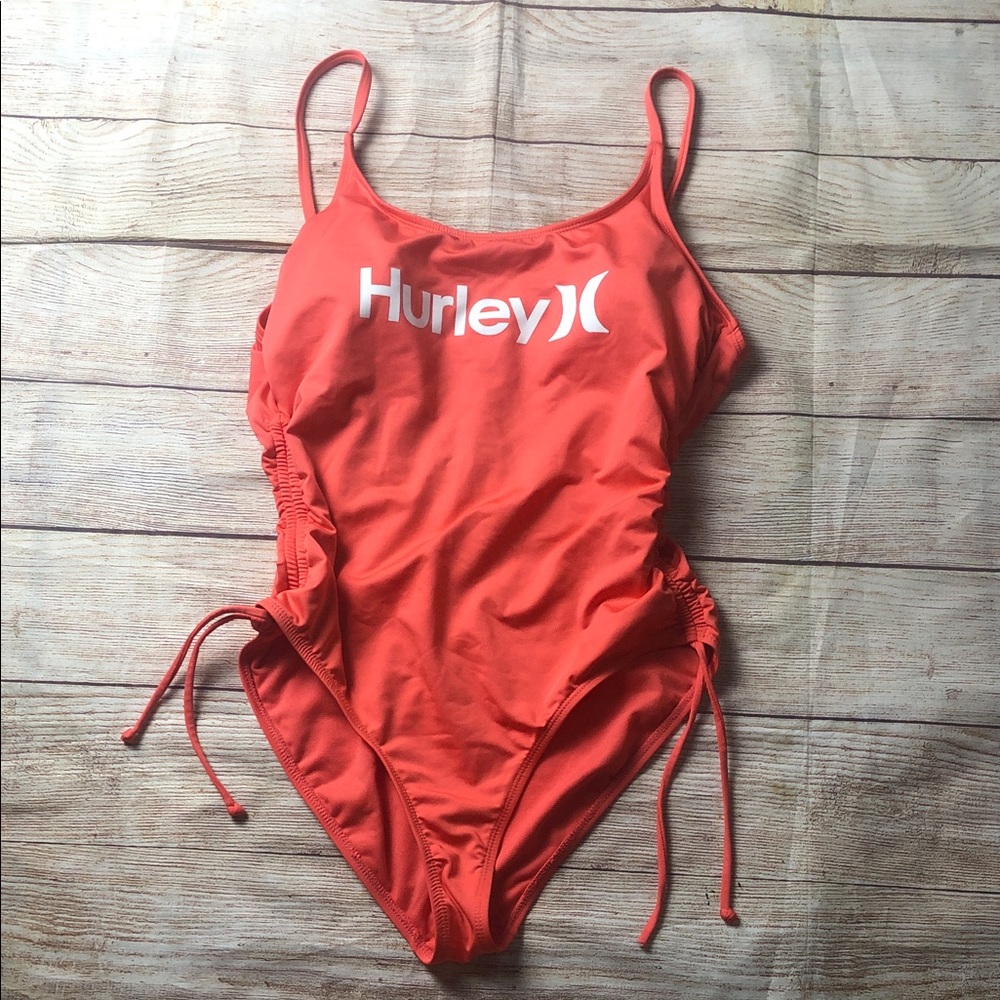 Hurley Vibrant Orange One Piece Swimsuit